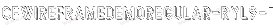 CfWireframeDemoRegular-rYl9字体转换