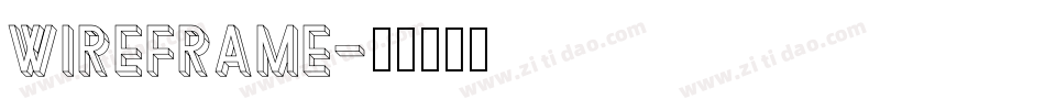 Wireframe字体转换