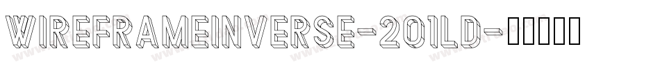 WireframeInverse-2O1ld字体转换