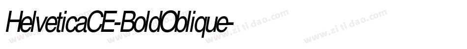 HelveticaCE-BoldOblique字体转换