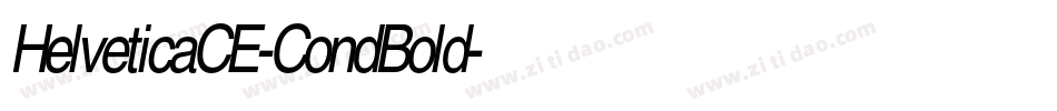 HelveticaCE-CondBold字体转换