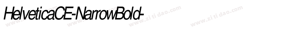HelveticaCE-NarrowBold字体转换