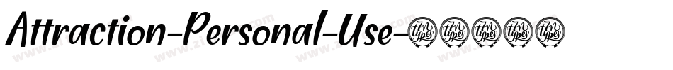 Attraction-Personal-Use字体转换