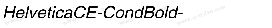 HelveticaCE-CondBold字体转换