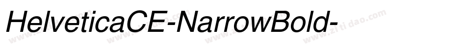 HelveticaCE-NarrowBold字体转换