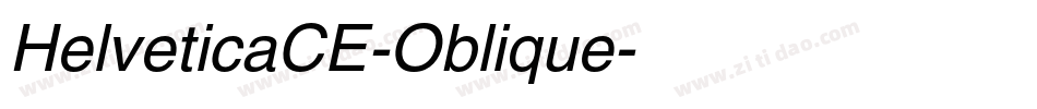 HelveticaCE-Oblique字体转换