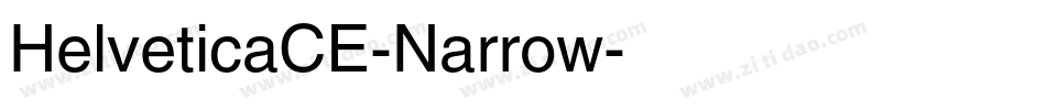 HelveticaCE-Narrow字体转换