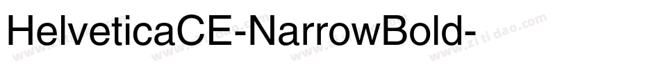 HelveticaCE-NarrowBold字体转换