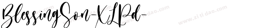 BlessingSon-XLPd字体转换