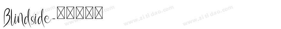 Blindside字体转换