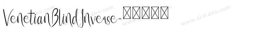 VenetianBlindInverse字体转换