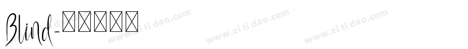 Blind字体转换