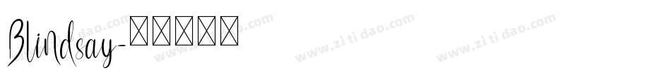 Blindsay字体转换