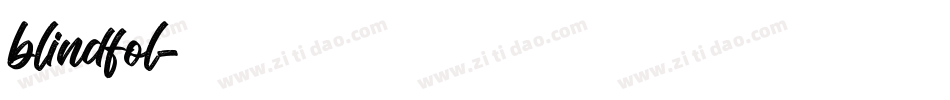 blindfol字体转换