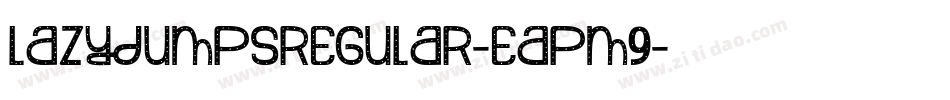 LazyJumpsRegular-Eapm9字体转换
