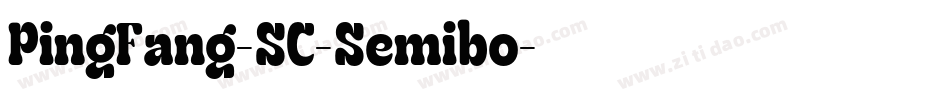 PingFang-SC-Semibo字体转换