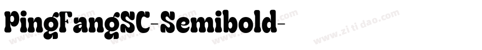 PingFangSC-Semibold字体转换