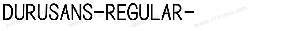 DuruSans-Regular字体转换