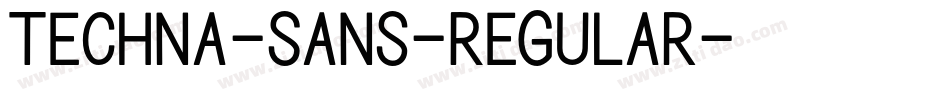 Techna-Sans-Regular字体转换