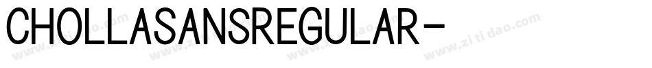 ChollaSansRegular字体转换