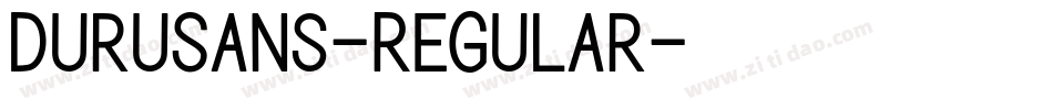 DuruSans-Regular字体转换