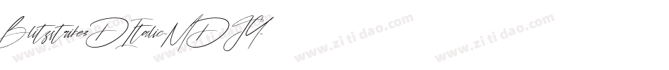 Blitzstrike3DItalic-MDJY字体转换