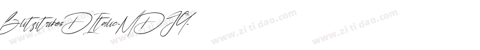 Blitzstrike3DItalic-MDJY字体转换