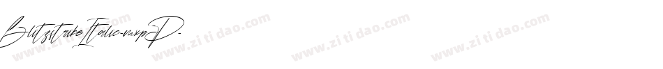 BlitzstrikeItalic-mxpP字体转换