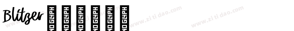 Blitzer字体转换