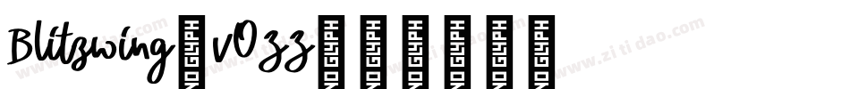 Blitzwing-vOZZ字体转换