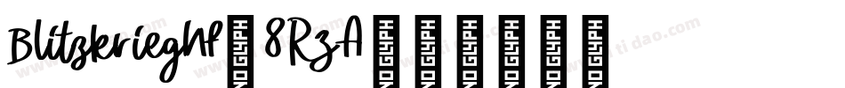 BlitzkriegNf-8RZA字体转换