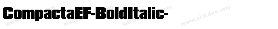CompactaEF-BoldItalic字体转换