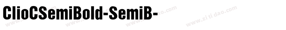 ClioCSemiBold-SemiB字体转换