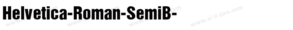 Helvetica-Roman-SemiB字体转换