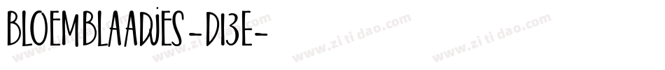 BloemBlaadjes-d13E字体转换