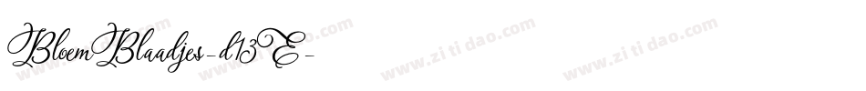 BloemBlaadjes-d13E字体转换