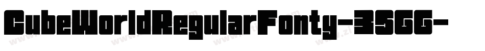 CubeWorldRegularFonty-3566字体转换