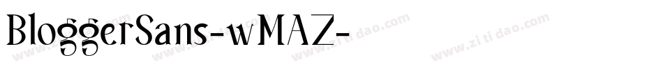 BloggerSans-wMAZ字体转换