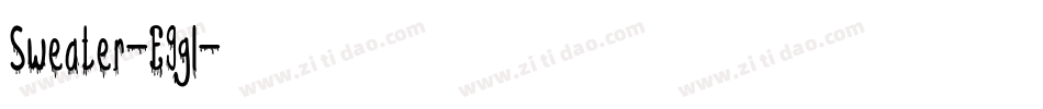 Sweater-E9gl字体转换