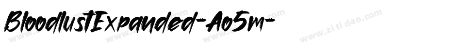 BloodlustExpanded-Ao5m字体转换 BloodlustExpanded-Ao5m字体转换