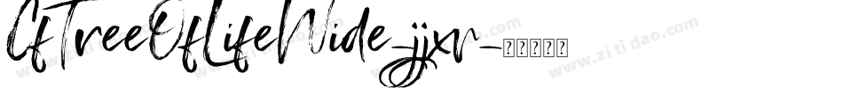 CfTreeOfLifeWide-jjxv字体转换