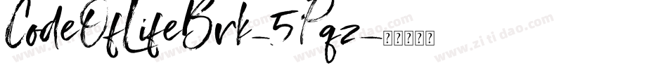 CodeOfLifeBrk-5Pqz字体转换