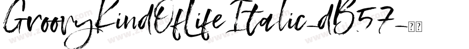 GroovyKindOfLifeItalic-dB57字体转换