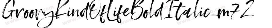 GroovyKindOfLifeBoldItalic-m7Zv字体转换