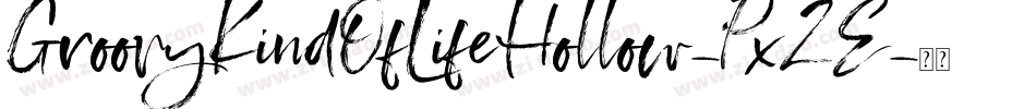 GroovyKindOfLifeHollow-PxZE字体转换