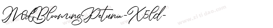 MrfBloomingPetunia-X5ld字体转换