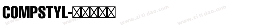COMPSTYL字体转换