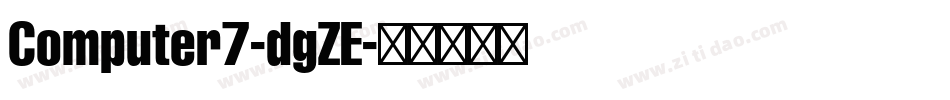Computer7-dgZE字体转换