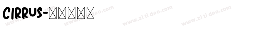 Cirrus字体转换