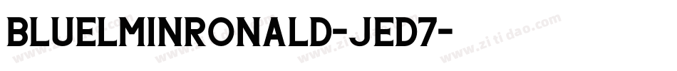 Bluelminronald-JEd7字体转换